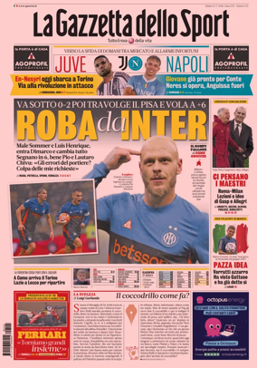 Cover of La Gazzetta dello Sport