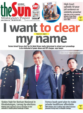 Cover of The Sun (Malaysia)