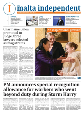 Cover of Malta Independent