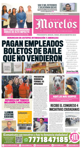 Cover of Diario de Morelos