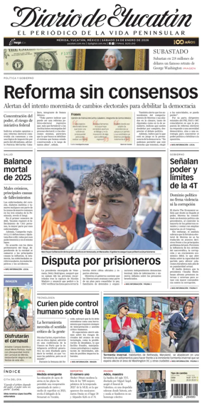 Cover of Diario de Yucatan