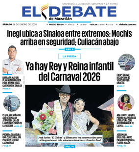 Cover of El Debate de Mazatlan