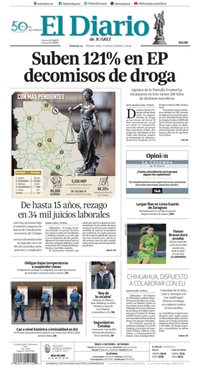 Cover of El Diario de Juarez