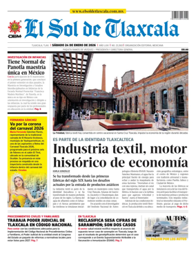 Cover of El Sol de Tlaxcala