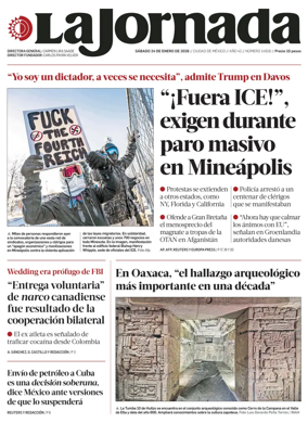 Cover of La Jornada