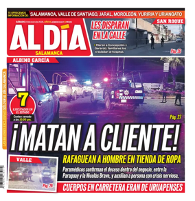 Cover of Periodico Al Dia (Salamanca)