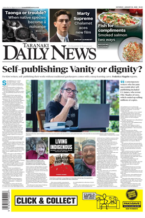 Cover of Taranaki Daily News