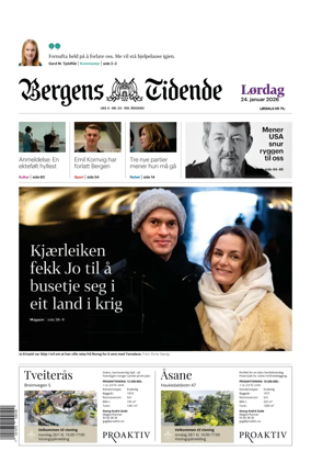 Cover of Bergens Tidende