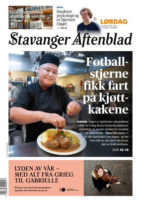Cover of Stavanger Aftenblad