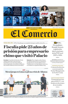 Cover of Diario El Comercio