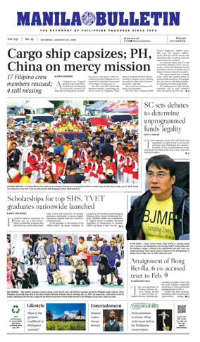 Cover of Manila Bulletin