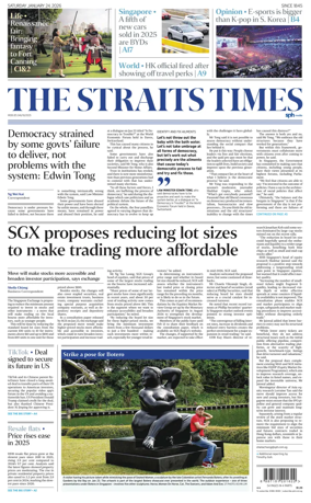 Cover of The Straits Times