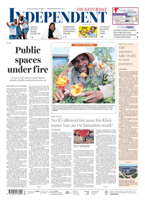 Cover of The Independent on Saturday