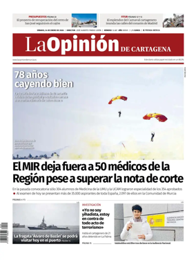 Cover of La Opinion de Murcia (Cartagena)
