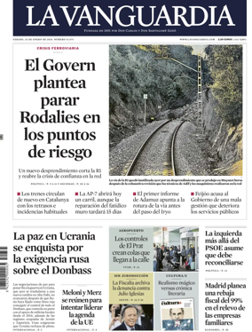 Cover of La Vanguardia (1st Edition)
