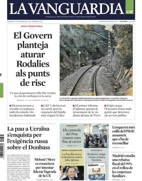Cover of La Vanguardia (Catalonia - 1st edition)