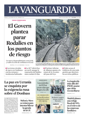 Cover of La Vanguardia