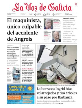 Cover of La Voz de Galicia (Barbanza)