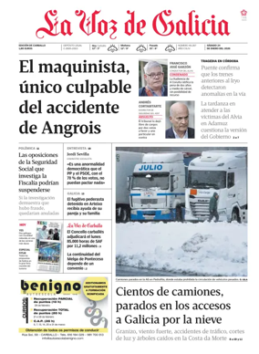 Cover of La Voz de Galicia (Carballo)