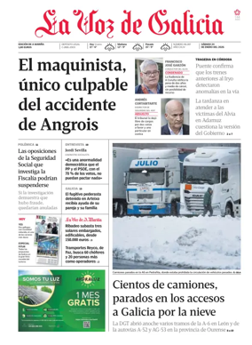 Cover of La Voz de Galicia (Viveiro)