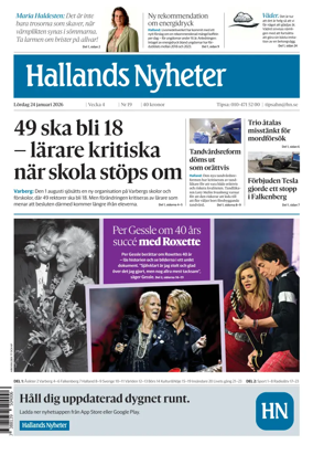 Cover of Hallands Nyheter