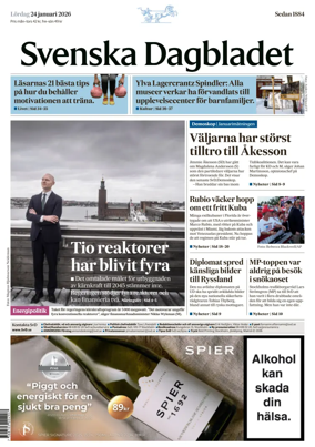 Cover of Svenska Dagbladet