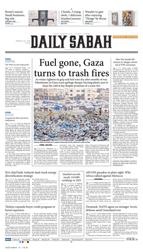 Cover of Daily Sabah (Turkey)