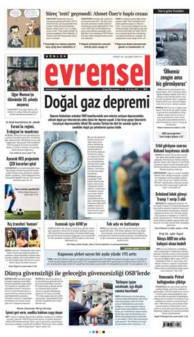 Cover of Evrensel Gazetesi