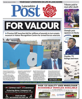Cover of Lancashire Evening Post