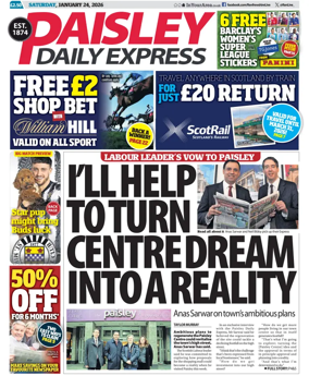 Cover of Paisley Daily Express