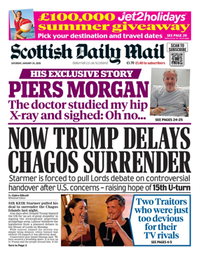 Cover of Scottish Daily Mail
