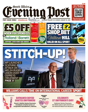 Cover of South Wales Evening Post