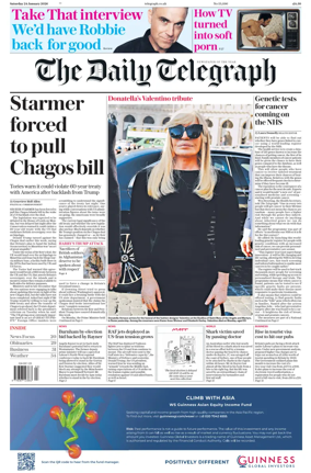 Cover of The Daily Telegraph - Saturday