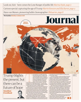 Cover of The Guardian e-paper Journal