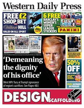 Cover of Western Daily Press (Saturday)
