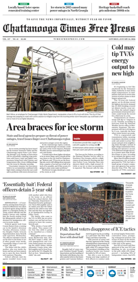 Cover of Chattanooga Times Free Press