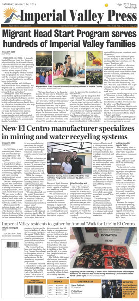 Cover of Imperial Valley Press