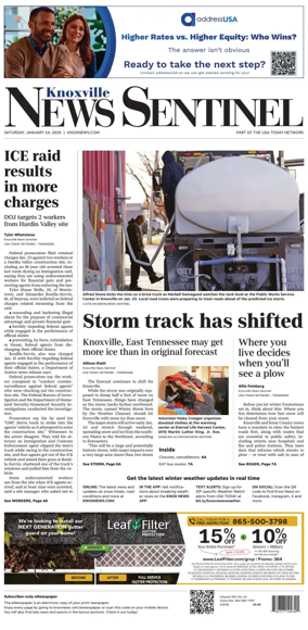 Cover of Knoxville News Sentinel