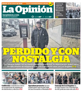 Cover of La Opinion
