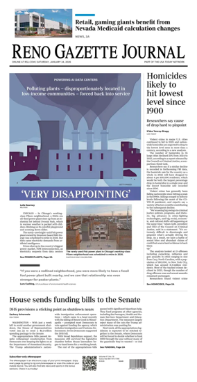 Cover of Reno Gazette Journal