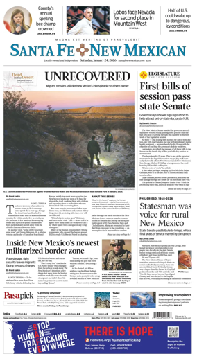 Cover of Santa Fe New Mexican