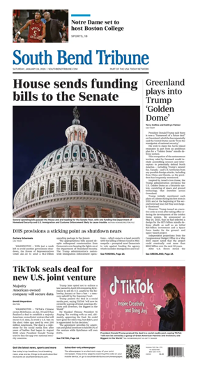 Cover of South Bend Tribune