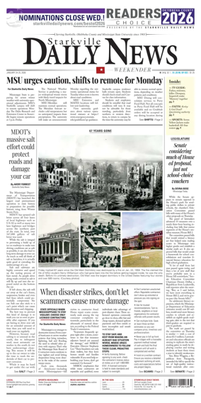 Cover of Starkville Daily News