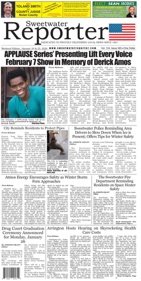 Cover of Sweetwater Reporter