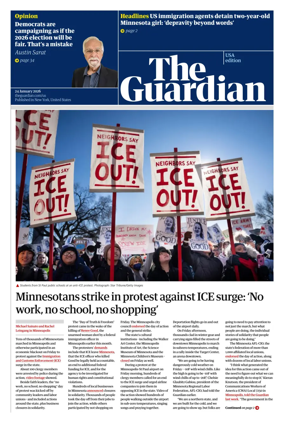 Cover of The Guardian (USA)