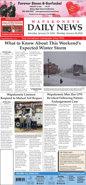 Cover of Wapakoneta Daily News