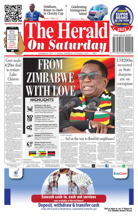 Cover of The Herald (Zimbabwe)