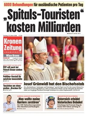 Cover of Kronen Zeitung