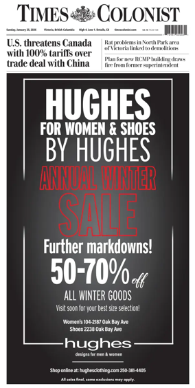 Cover of Times Colonist