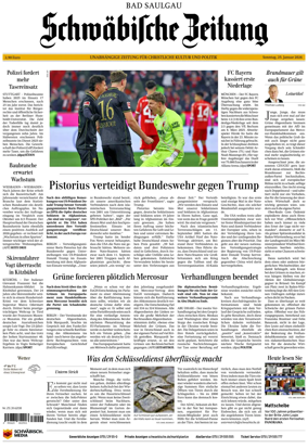 Cover of Schwabische Zeitung (Bad Saulgau)